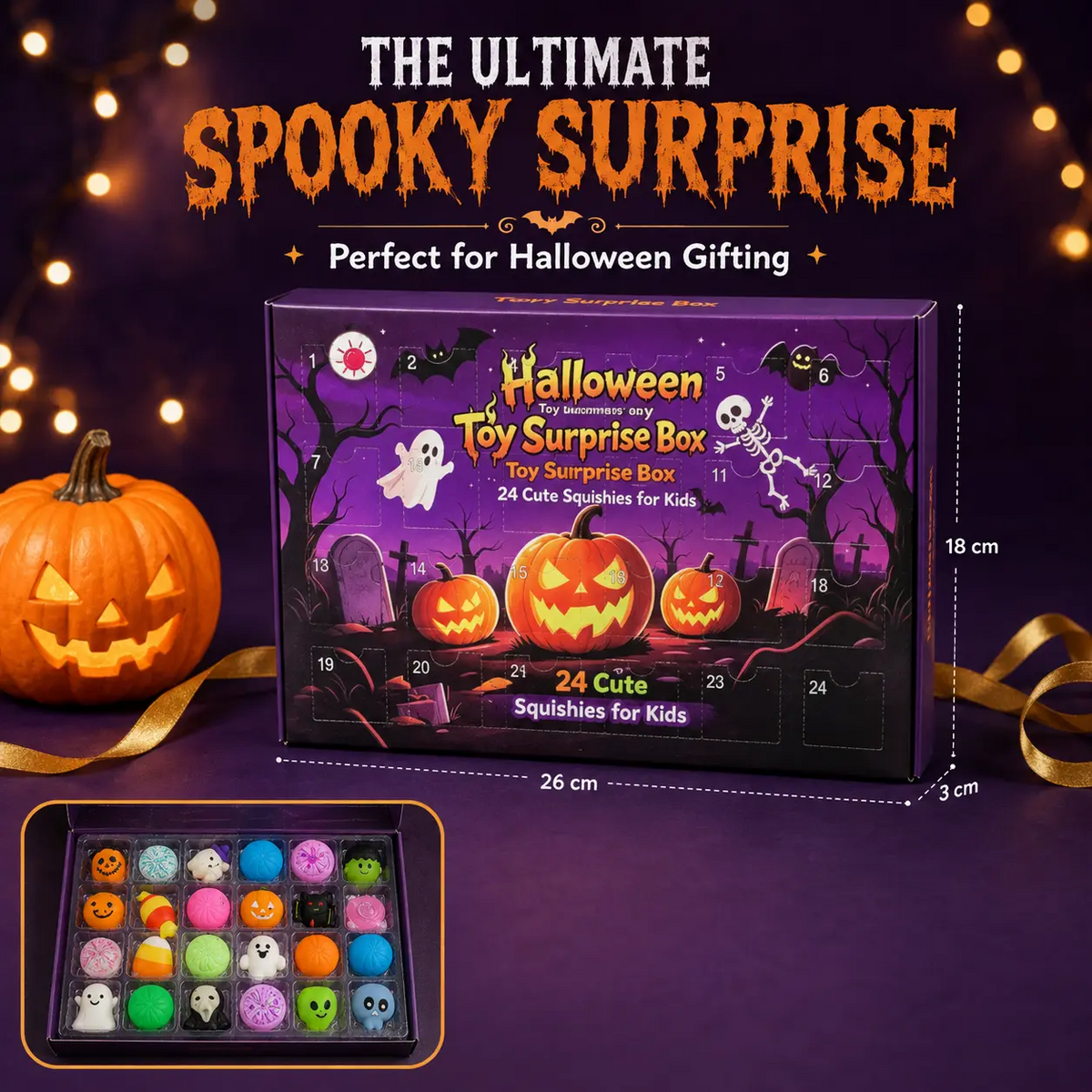 24pc Halloween Squeeze Toy Set