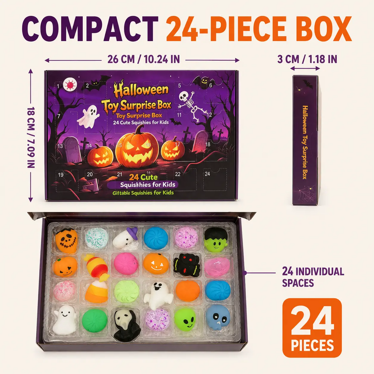 24pc Halloween Squeeze Toy Set