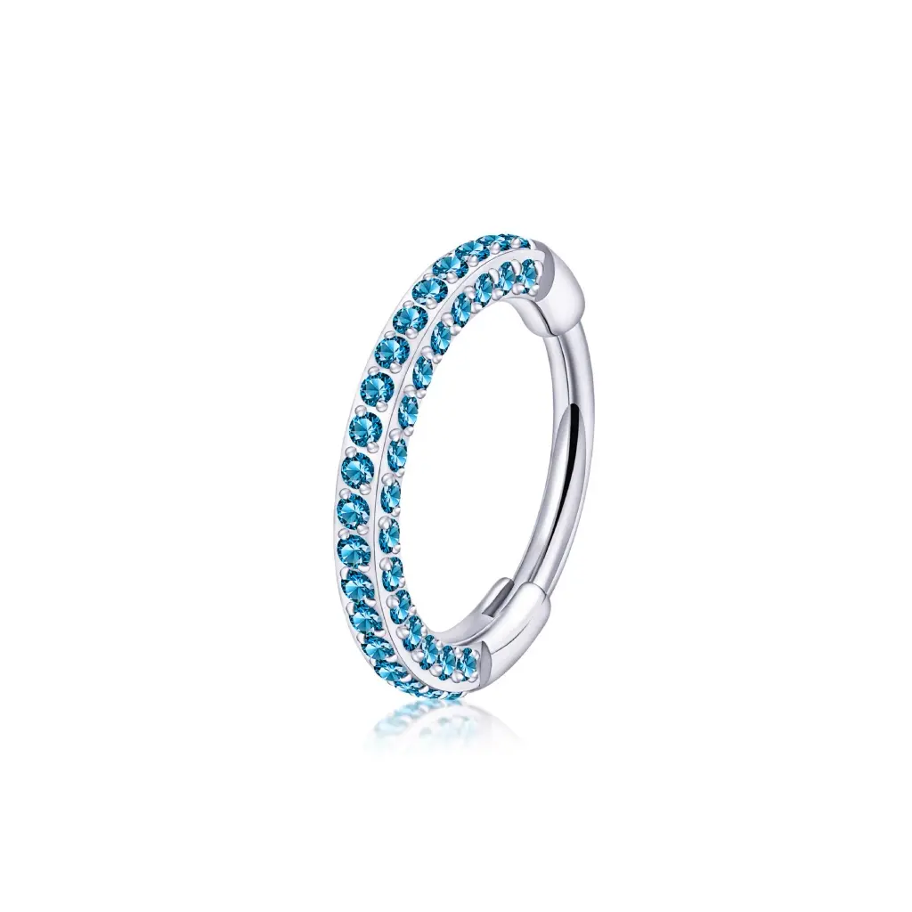 Triple Sided Hinged Nose Ring