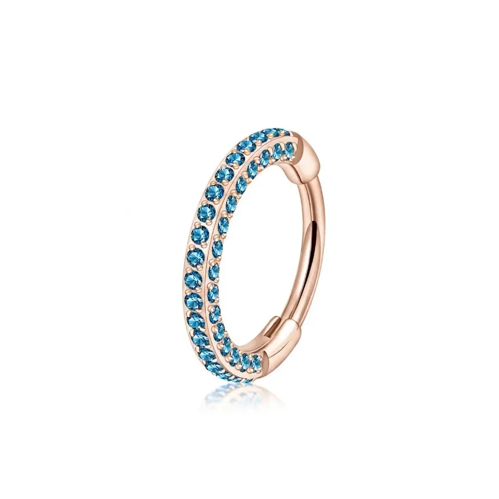 Triple Sided Hinged Nose Ring