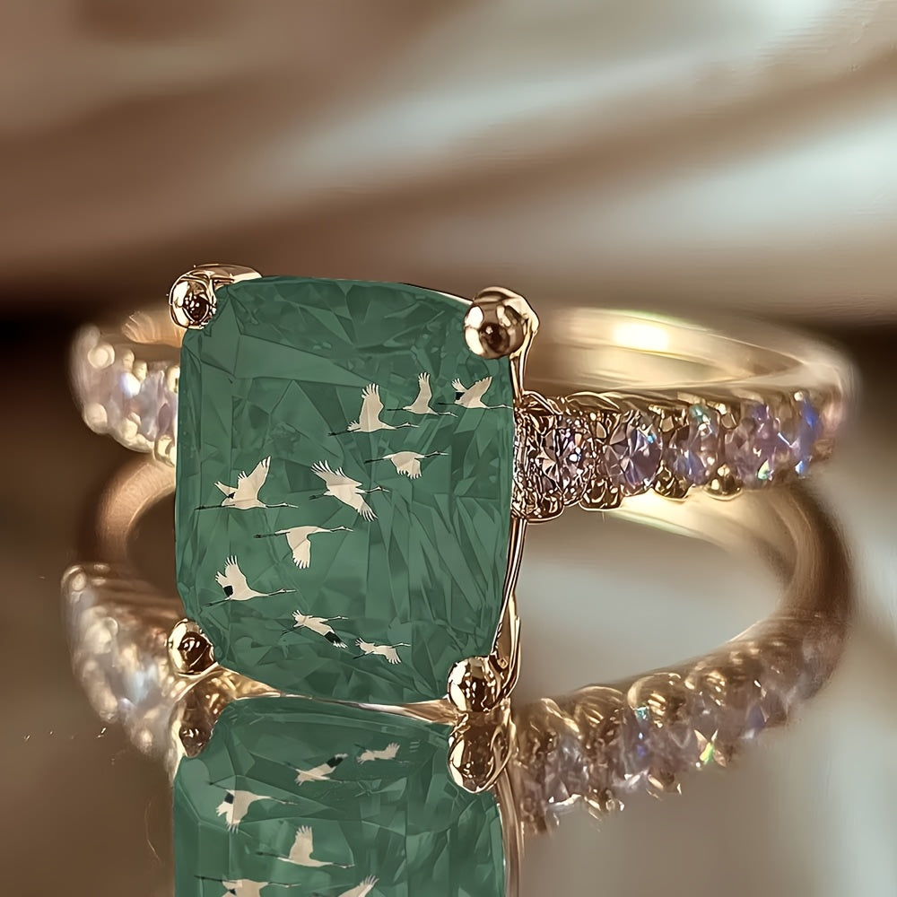 Flying Cranes Square Ring