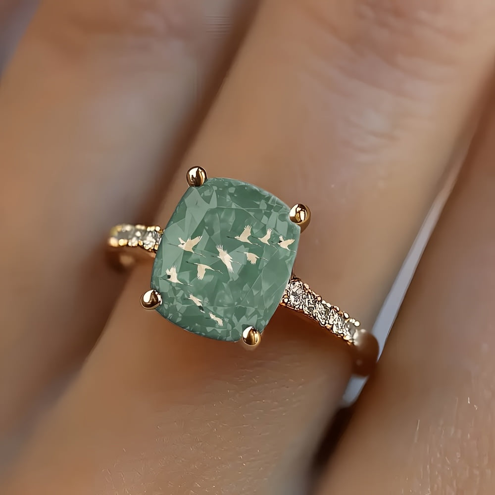 Flying Cranes Square Ring