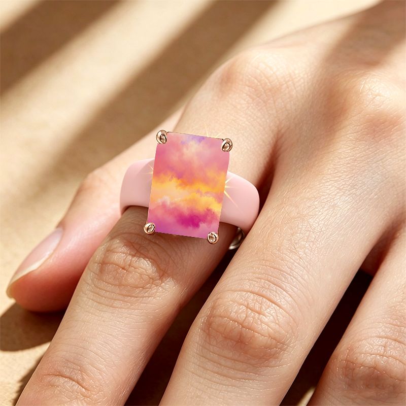Gradient Clouds Silicone Ring