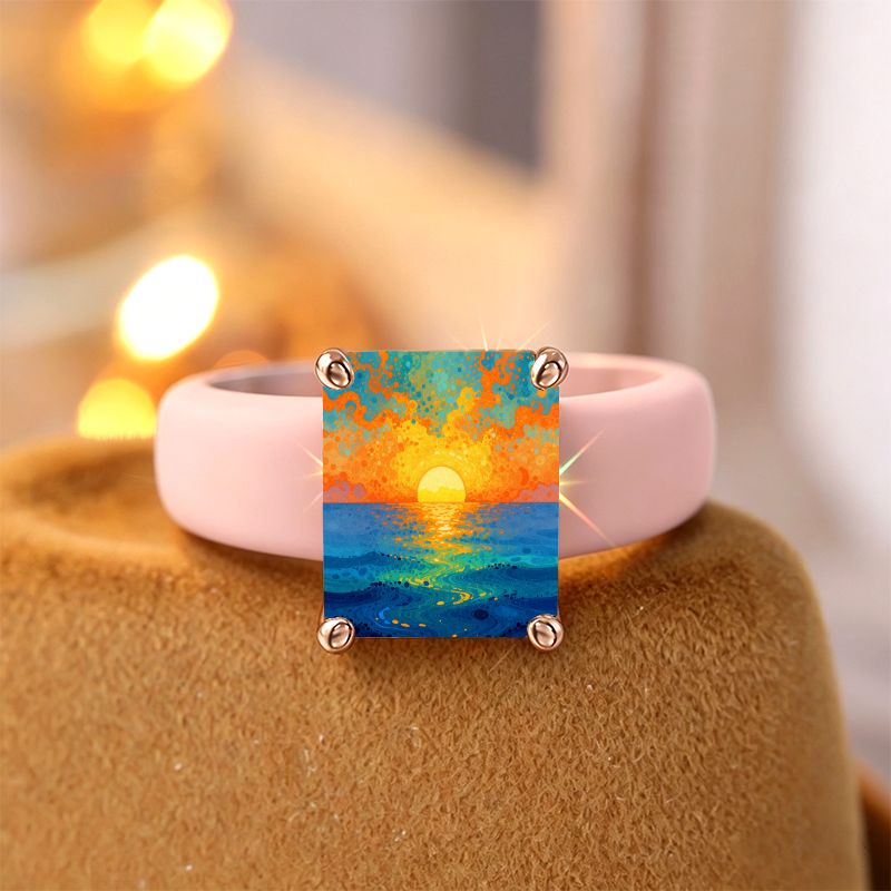 Sunset Sea Silicone Ring